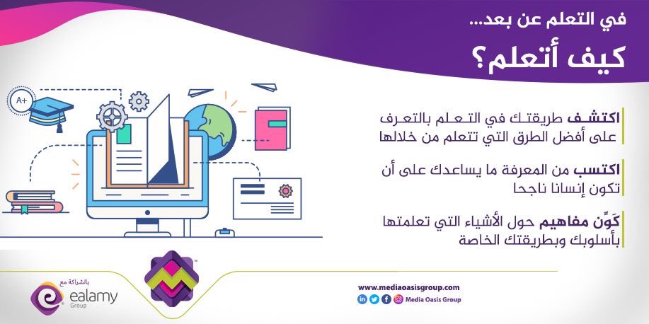 MediaOasisGroup's tweet photo. في التعلم عن بعد 
كيف اتعلم ؟ 
#media #media_oasis #التعليم_عن_بعد #وزير_التعليم https://t.co/FB3852SbJY