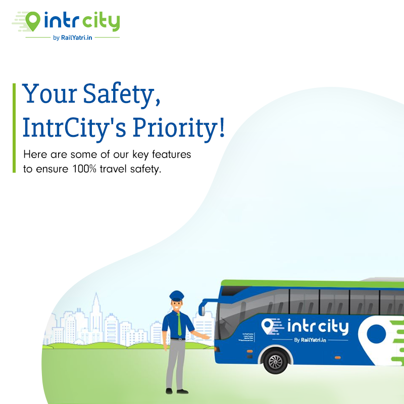 IntrCity's tweet photo. IntrCity SmartBus was created to ensure maximal travel safety, this is why we loaded our product with a list of never-before features. #IntrCityCaresForSafety #IntrCity #SmartBus #RailYatri #thursdaymorning #trending #BestBusService #IntrCitySmartBus #thursday https://t.co/ccaprCYybE