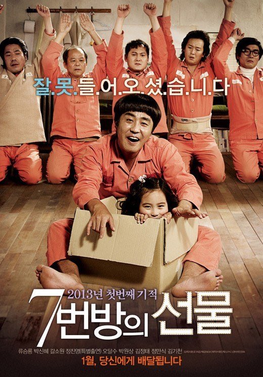 Miracle in Cell No. 7(2013)9.5/10Genre: Drama, comedyNote: Movie ni sangat famous dengan scene yang buat ramai nangis tu