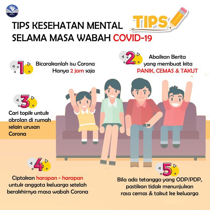 idlc_id's tweet photo. TIPS KESEHATAN MENTAL SELAMA MASA WABAH COVID-19 serta Pikirkan apa yang bisa kamu lakukan di rumah. 😊
.
#idlc #idlcid #irmadevitalearningcenter #learningisfun #tips #tipstips #tipskesehatan #kesehatanmental #jaganpanik #jangancemas #jangantakut #lawancorona #lawanviruskorona https://t.co/sRxBFv77T5