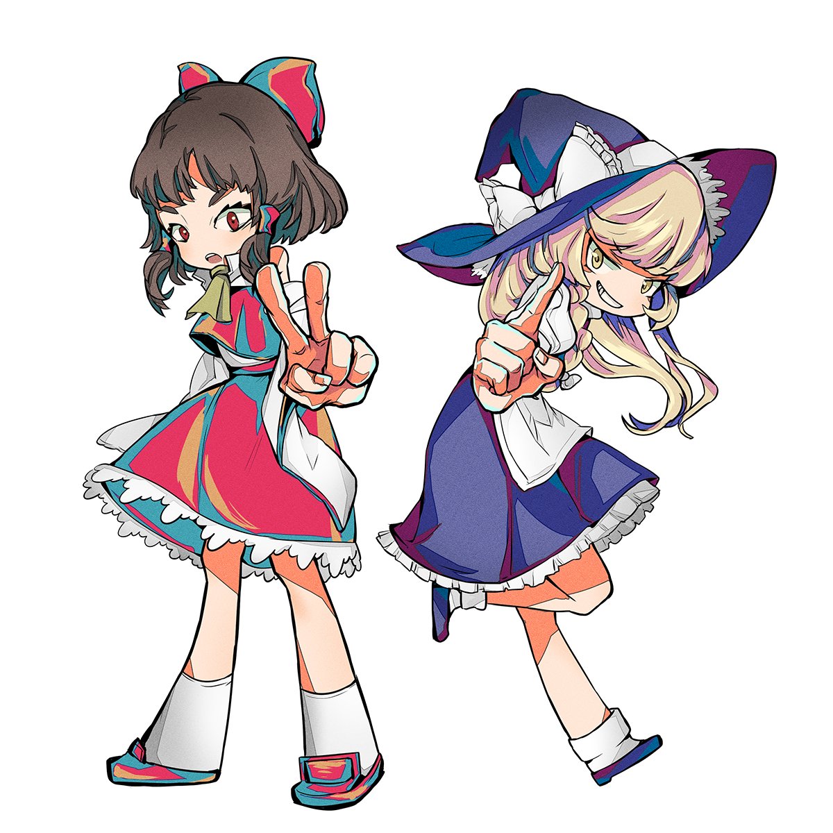 rankoane's tweet photo. ～よいこのためのぬり絵～
れいむとまりさ

ご自由にどうぞ https://t.co/Dn8d5WM9kq