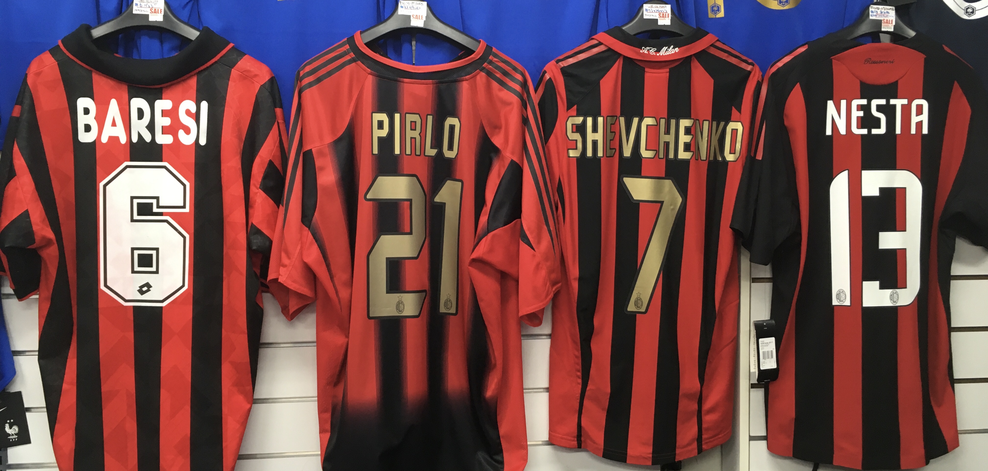 【新品タグ付】ACミラン 03/04 #7 シェフチェンコ ユニフォーム ACミラン(AC Milan)03-04 A アウェイ #7 シェフチェンコ