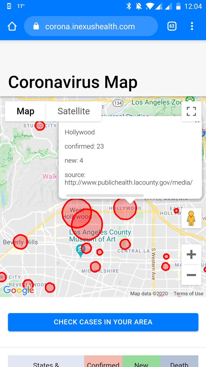 West Hollywood and Hollywood area coronavirus cases. #Covid19usa #Hollywood