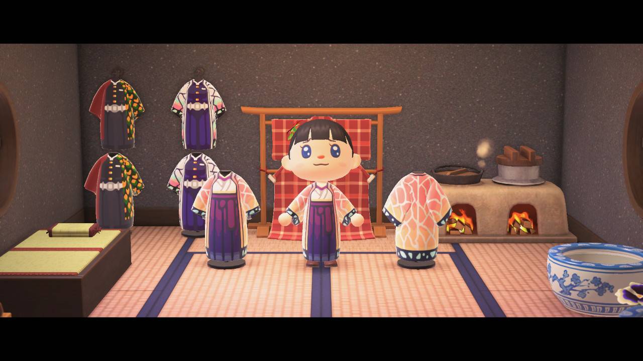 キャロット 新刊委託中 Na Twitteru 誕生花verしのぶの服を作りました ぎゆしの部屋も どうぶつの森 ぎゆしの