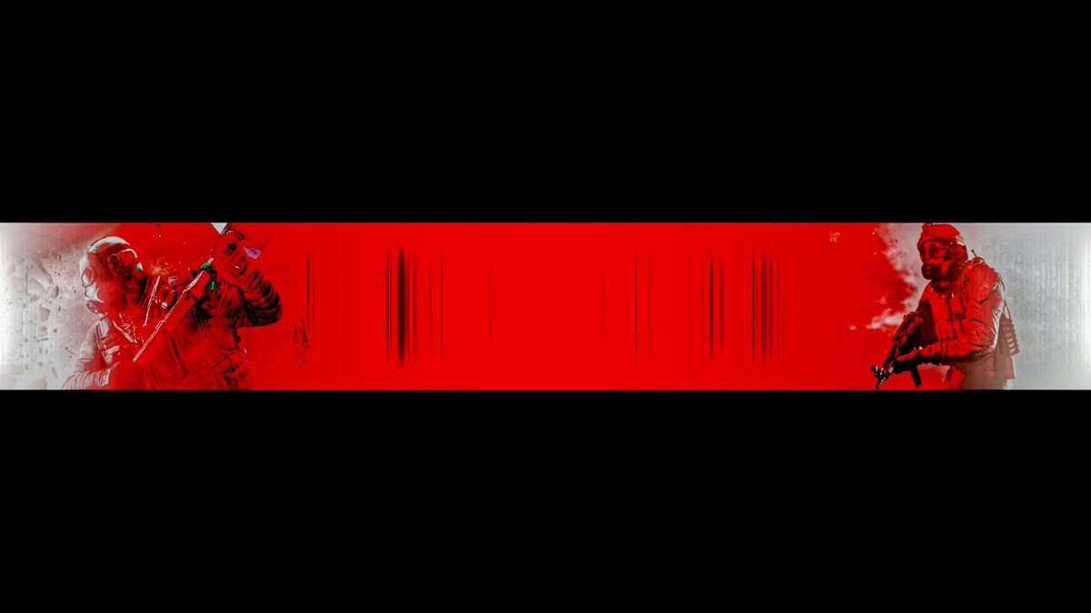 Template Red Youtube Banner No Text