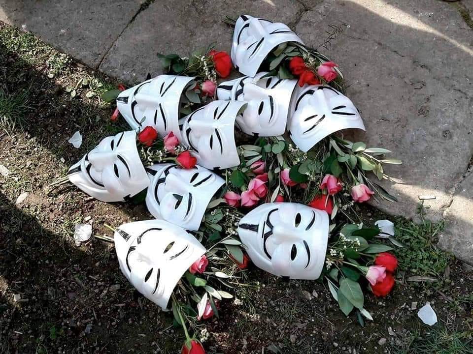 raincoaster's tweet photo. Attention what's left of #Anonymous, this is happening. Well, it's been happening for over a week, but I finally made a website: https://t.co/l0rsO4EWrH #opCovid19 https://t.co/5fktbOOlwG