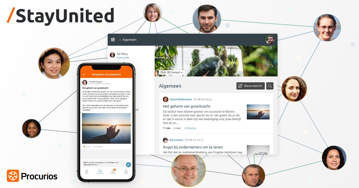 Hoe kun je in deze crisis jouw leden waarde blijven bieden? Door ze met elkaar te verbinden in je eigen Online Community!  Vanwege de Coronacrisis bieden wij /StayUnited kosteloos aan! 

Check hier voor meer info en aanmelden: (procurios.com/nl/oplossingen…) #StayUnited #Community