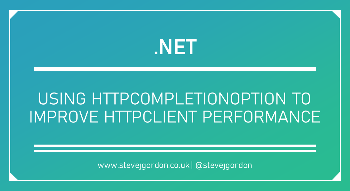 ukraitor's tweet photo. Using HttpCompletionOption to Improve HttpClient Performance in .NET - Steve Gordon https://t.co/bxeM98GVww https://t.co/6YP3iV9wEJ
