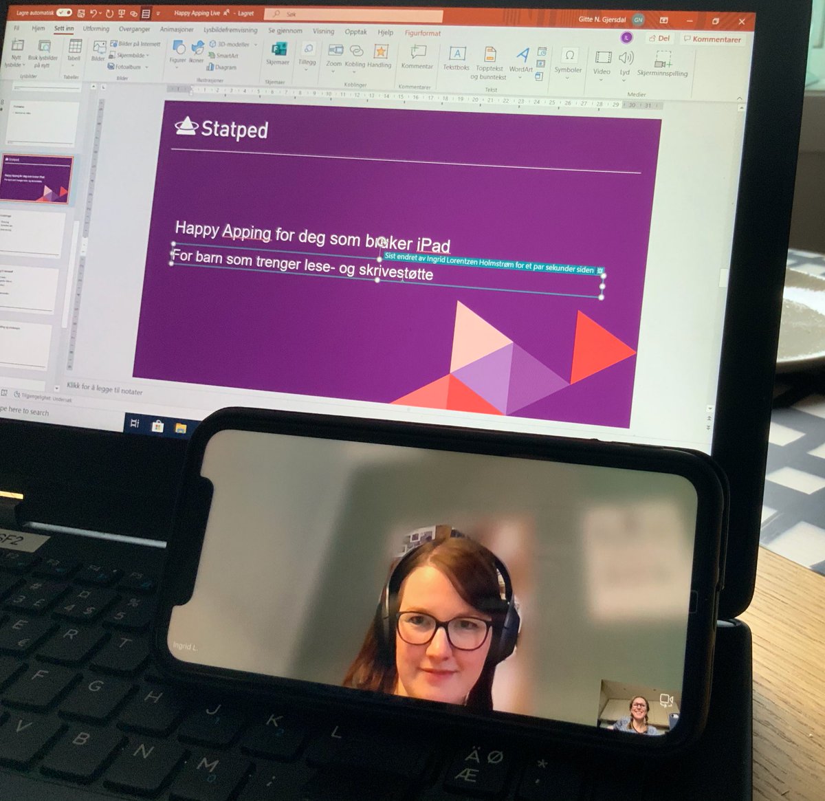 Happy Apping kurset blir omgjort til webinar 🥳 Webinaret vil være tilpasset fjernundervisningen vi står i om dagen, og er for deg som jobber med elever med store lese- og skrivevansker. Kjem tilbake til tid og sted (men det blir snart). Første webinaret blir for iPad <a href="/Statped/">Statped</a>