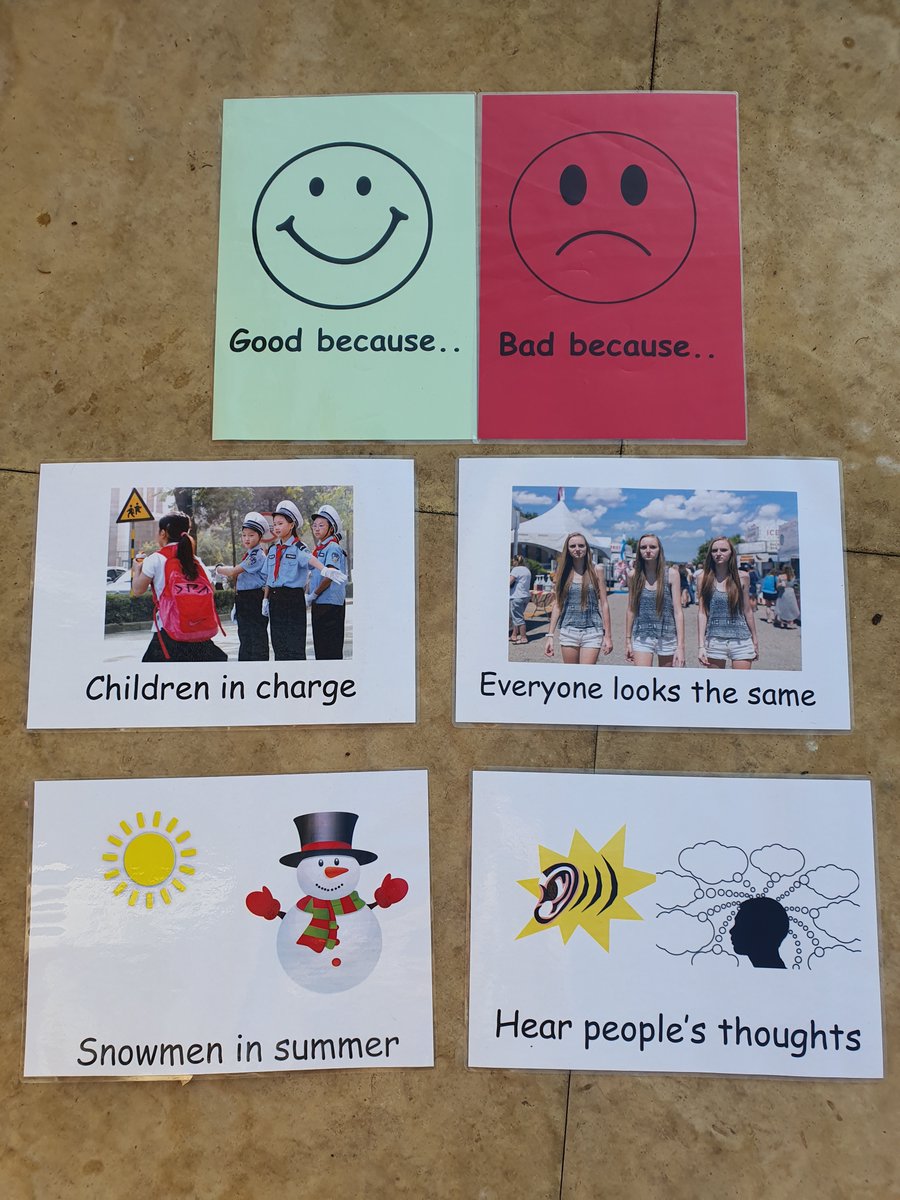 StNicksOxford1's tweet photo. Daily P4C question - what would be good/bad about these scenarios? email rosie.thomson@stnicholasprimaryschool.org.uk with your responses
@sapere @philosophyman https://t.co/mzibu5Cgzz