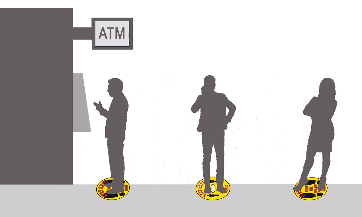 SafetySignsPPE's tweet photo. Social Distancing Floor Graphics for 2 meter guidance. available now from our website: https://t.co/NxzHQAHYSr #SocialDistancing #COVID19 #coronavirus #staysafe #pharmacy #supermarkets https://t.co/8v8XFvQOyQ