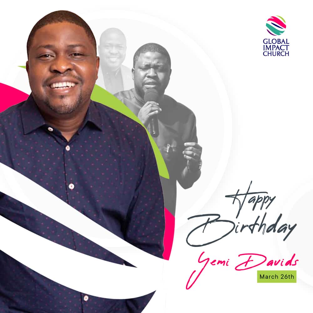 Global_ImpactNG's tweet photo. #WorldPYDDay!
Happy birthday, Pastor @YemiDavids! Thank you for being our father, mentor, and Pastor. We wish you long life, prosperity and more global impact. With loads of love from everyone @GlobalImpactNG.

#GlobalImpactNG 
#YemiDavids 
#HBDPYD
#HappyBirthdayWishes https://t.co/PqizkYOJAT