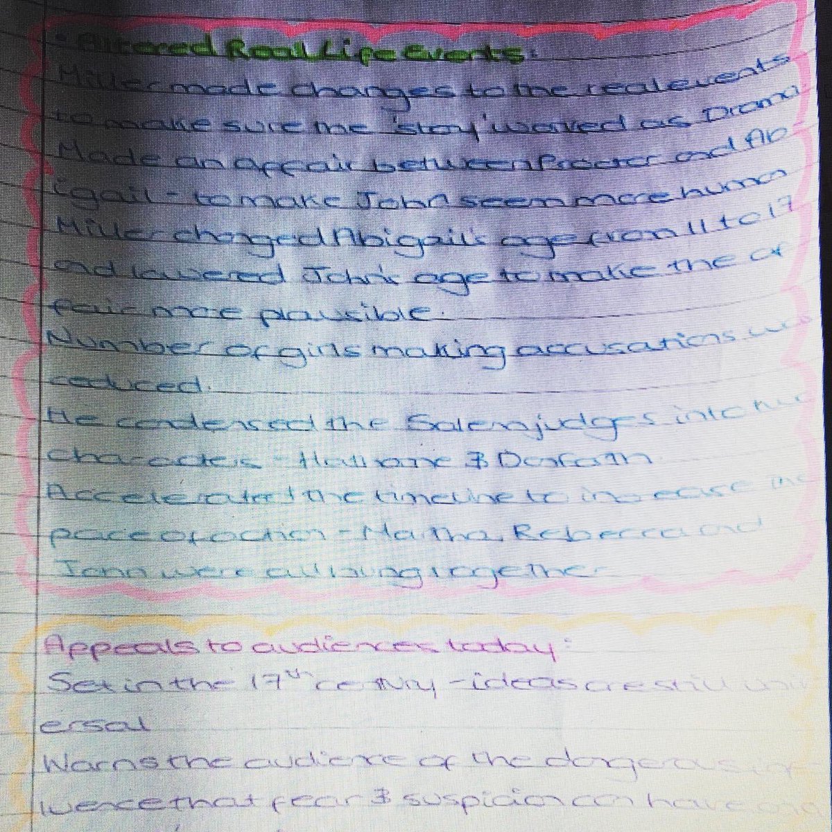 StockgrnCapa's tweet photo. Great work from Leah one of our year 10 GCSE drama students on The Crucible! Keep up the hard work! ππ»π #CAPA #drama #distancelearningsuccess https://t.co/hnO1tbUS3l
