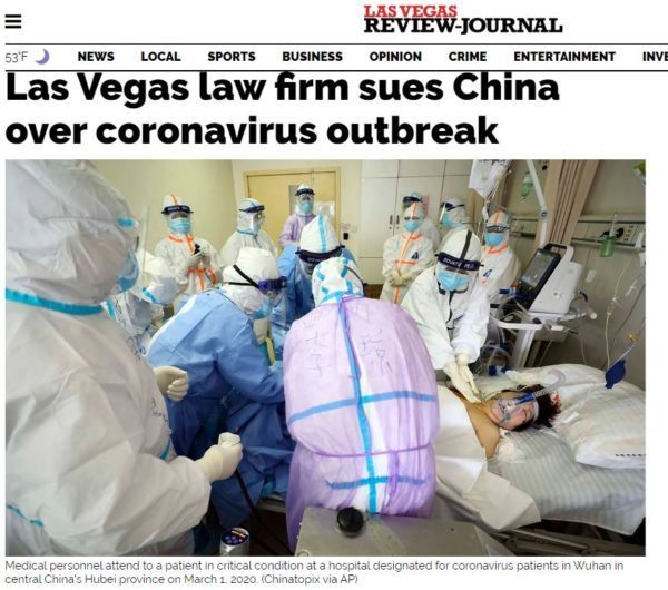 【ラスべガス発】法律事務所、コロナウィルスの流行をめぐって、中国を訴える！ ozinvegas.com/china-will-sue…