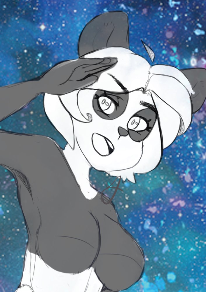 ShannaCinnamon's tweet photo. Did a #doodle tonight. May try and finish it if someone wanted their character drawn in it.
#furryart #furryfandom #anthro #panda #anthropanda #animefurry #anime #boobs #artwork #ArtistOnTwitter https://t.co/EHPQ1d6J8w