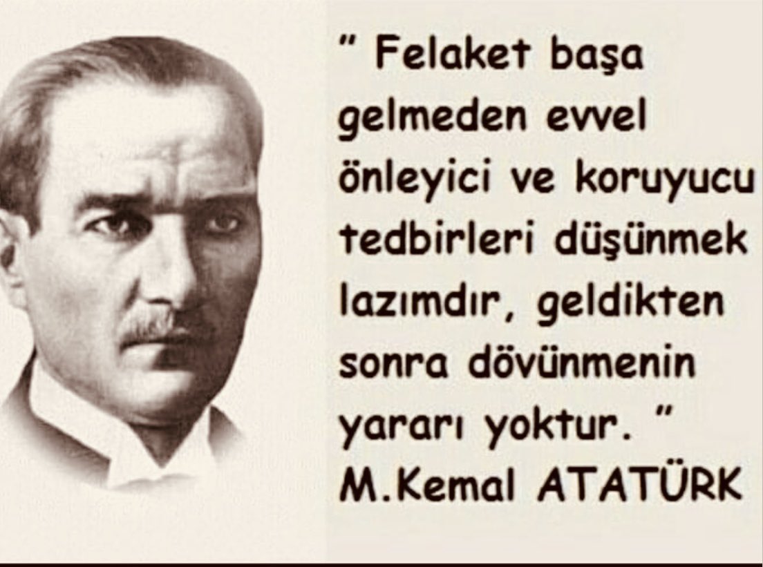 Herkes ulusal görev ve sorumluluğunu bilmeli, memleket meseleleri üzerinde o düşünceyle düşünüp çalışmayı görev edinmelidir.
Mustafa Kemal ATATÜRK