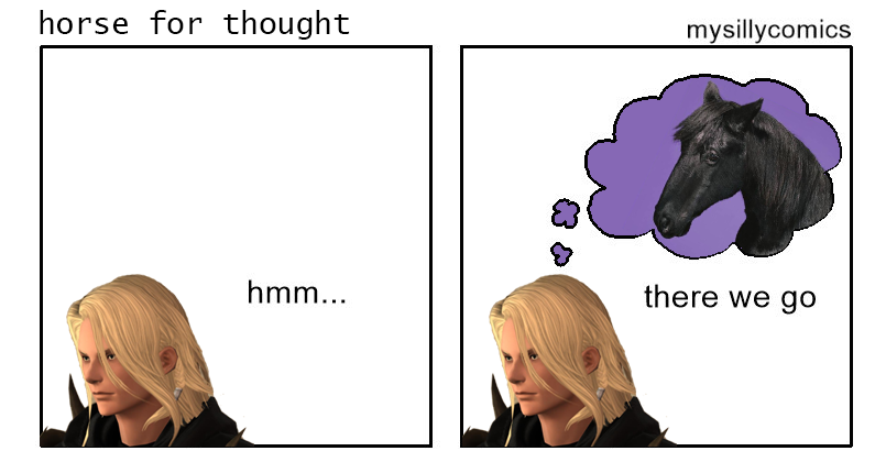 😌💭🐴💜 #FFXIV #FF14 #Lahabrea