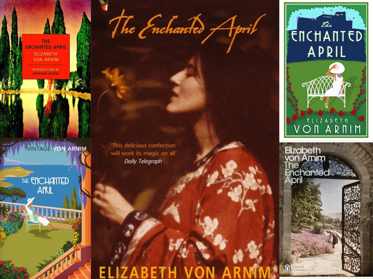 Enchanted April(1922) Grey, damp London, two ladies answer an ad to stay in an old castle on the Italian Riviera. They& #39;re transported to sunshine, glittering sea, cascades of wisteria over crumbling walls. The guests slowly warm to each other as the Italian Spring works its magic