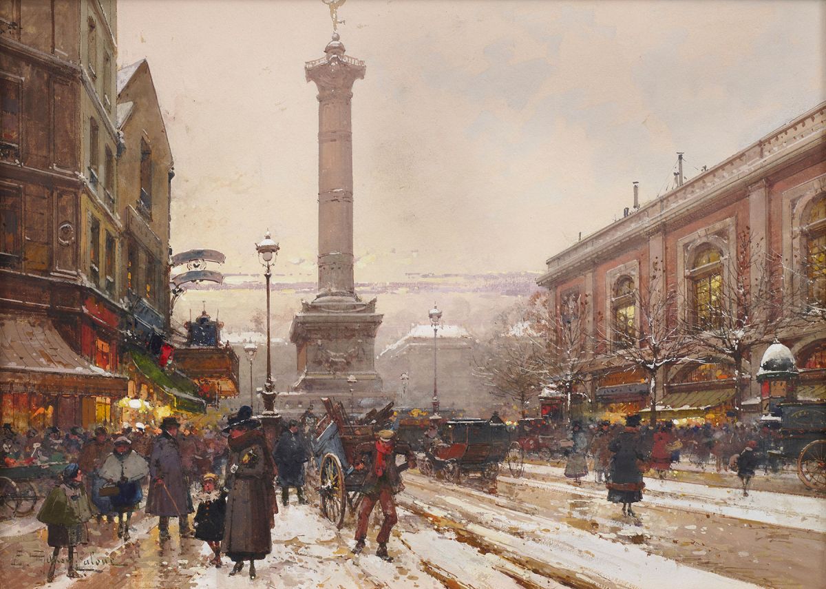 ParisArtDeVivre's tweet photo. One of several #Parisian scenes 🖼️ during the #BelleEpoque by Eugène Galien Laloue (1854-1941) at lovely #Art Galerie Ary Jan in the 8th arrondissement of #Paris 
https://t.co/rZPzj5GWac @MathiasAry https://t.co/N4CVvU3piN