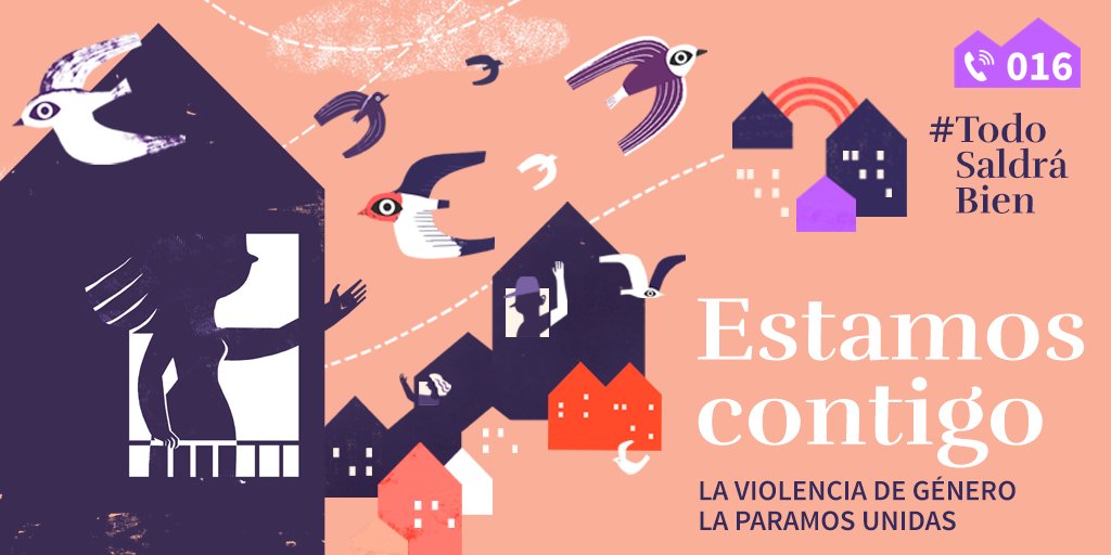 IreneMontero's tweet photo. Nuestra sociedad no va a dejar a nadie atrás. Durante el confinamiento seguimos trabajando para prevenir la violencia de género y acompañar a las víctimas.

🗒 En esta guía explicamos cuáles son los recursos disponibles y cómo usarlos: https://t.co/AIKudFCaWs

#TodoSaldráBien https://t.co/Qk6oJ0Eznn