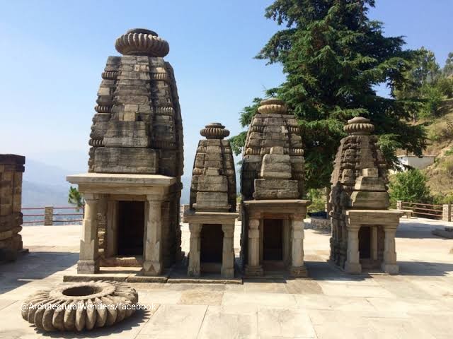 9c Katarmal Sun temple near Almora, Uttarakhand situated on the hills of Kumaon. The temple is built in Nagara style by Katyuri King Katarmalla.This temple is considered to be the 2nd significant sun temple after Konark Sun temple and the only sun temple built on hill top. 1/2