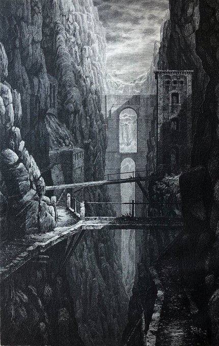 The fantasy architecture of French artist, Gérard Trignac. 