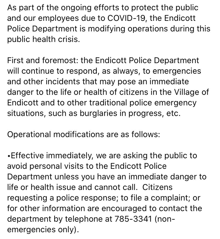Endicott Police Department tweet media