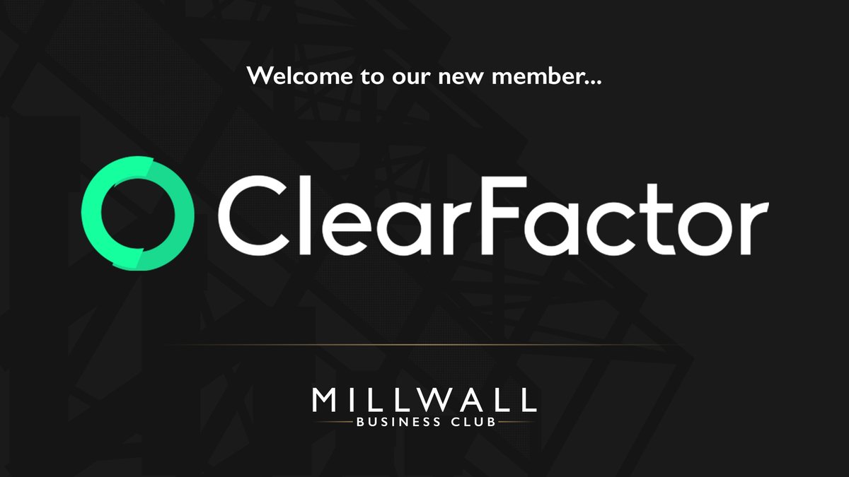 We are delighted to welcome @clear_factor to the Millwall Business Club #Millwall #MillwallBusinessClub