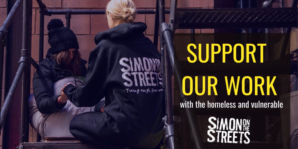 Our team of outreach workers continue their work on the streets to ensure that the most vulnerable people in our society stay healthy and alive. 

But we need your help. Please consider donating so that we can carry on delivering our work.

justgiving.com/simononthestre…

Please RT 💛