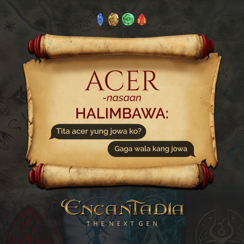 EncaTheNextGen's tweet photo. ENCHAN OF THE DAY: "Acer"

Hindi ito tatak ng electronic device ah haha #Encantadia https://t.co/GMGmIz6p2S