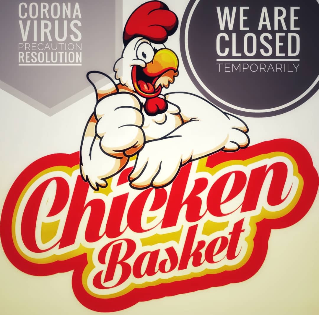 ChickenBasketZw's tweet photo. In the best interest of our valued customers and dedicated employees and greater community ,we have resolved to temporarily close shop. #StaySafe #WashHands #WorkFromHome #SocialDistancing #DontTravelUnnecessarily #COVID_19 #NowThatsChicken https://t.co/TlOQDVnBuC