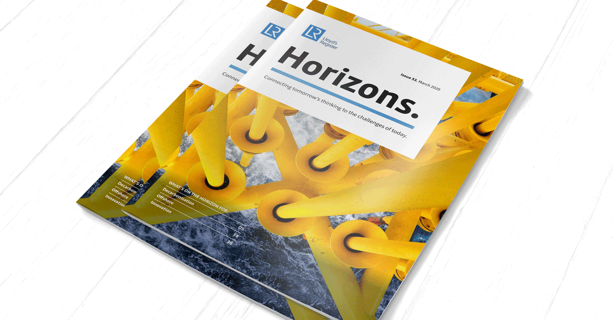 Latest issue of Horizons is out now. We look at how #remotetechnology is changing risk-based inspection and what role class societies could play in supporting the #offshore community with measuring its #carbon footprint. Interested? Download a copy here: bit.ly/2DgqdER
