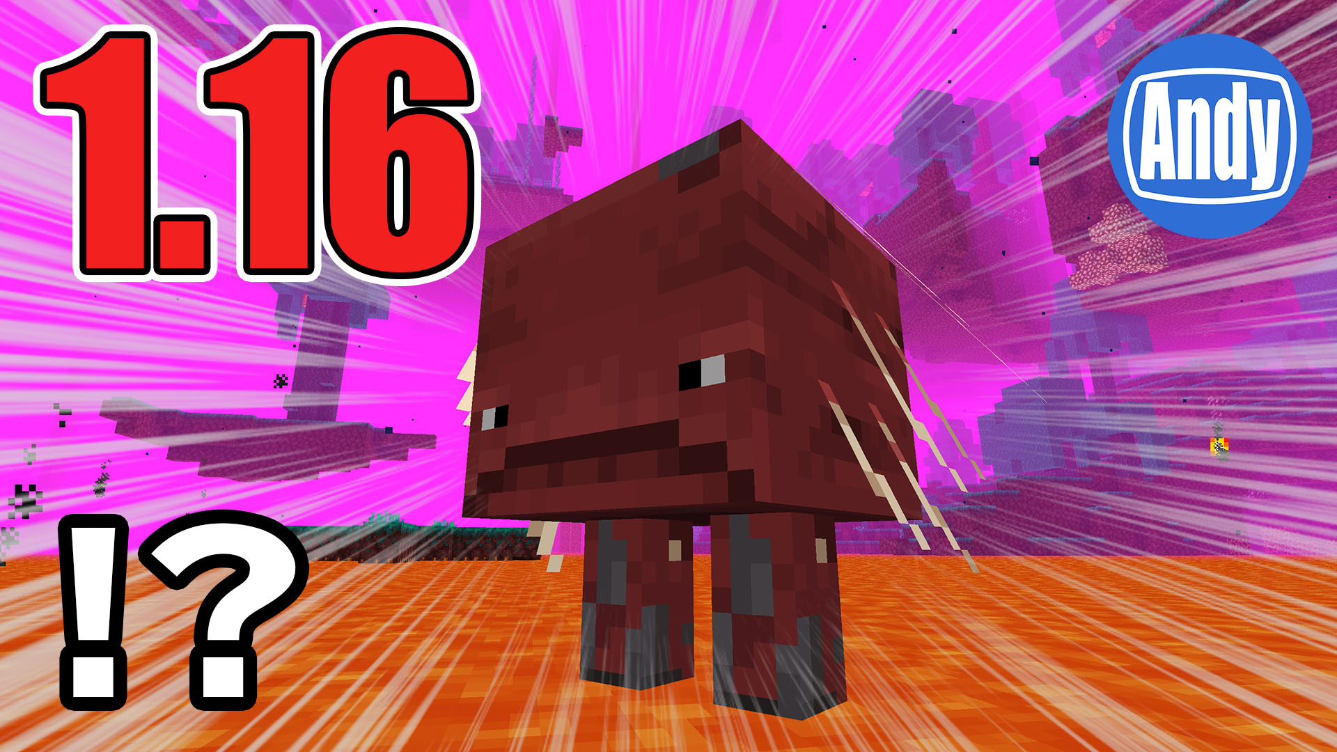 Andy 何でこうなった Minecraft アップデート 1 16 新モブがキテます 新ブロックロードストーン アンディマイクラ Java w13a T Co It1gy2hkk4 Minecraft アップデート きもい T Co Tjxytpmdpe Twitter