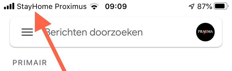 pragmarc's tweet image. Haha, @Proximus heeft zijn providernaam veranderd: