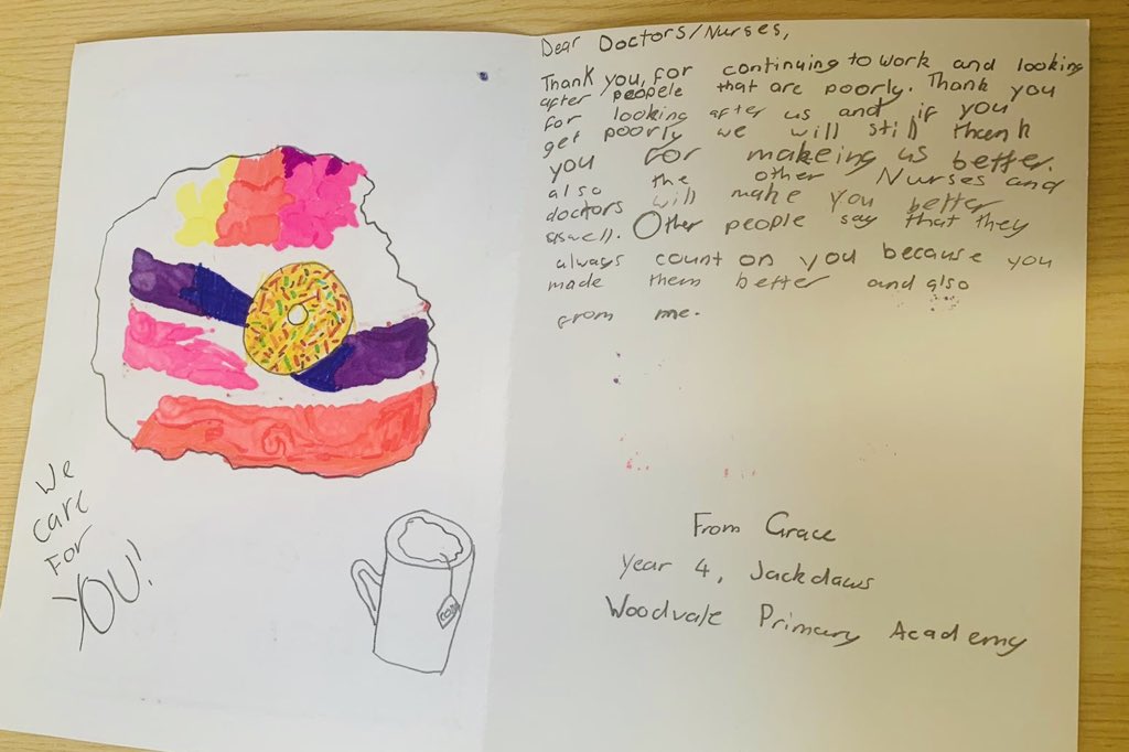 AnishaK@NGH (@nghanishak) on Twitter photo It makes me feel so proud, strong and emotional at the same time! Thank you <a href="/WoodvaleAcad/">Woodvale Primary Academy</a> for this beautiful gesture! Time to take care of each other! Build your team’s morale!Remember to smile and nod! <a href="/GrahamPike4/">Graham Pike</a> <a href="/MummaLids/">Helen Lidbetter</a> <a href="/debshan65/">Debbie Shanahan🌈💙</a> <a href="/SheranOke/">Sheran Oke</a> <a href="/ParulbhavikShah/">Parul Shah</a> <a href="/NGHnhstrust/">Northampton General Hospital 💙</a> It makes me feel so proud, strong and emotional at the same time! Thank you <a href="/WoodvaleAcad/">Woodvale Primary Academy</a> for this beautiful gesture! Time to take care of each other! Build your team’s morale!Remember to smile and nod! <a href="/GrahamPike4/">Graham Pike</a> <a href="/MummaLids/">Helen Lidbetter</a> <a href="/debshan65/">Debbie Shanahan🌈💙</a> <a href="/SheranOke/">Sheran Oke</a> <a href="/ParulbhavikShah/">Parul Shah</a> <a href="/NGHnhstrust/">Northampton General Hospital 💙</a>