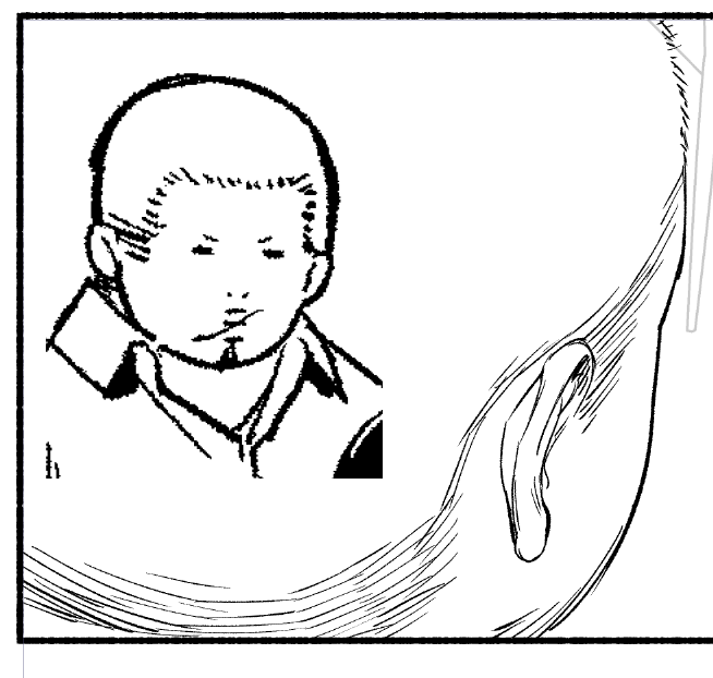 ボスとヤス7話作画中✒ ベビーフェイス?ヤス 