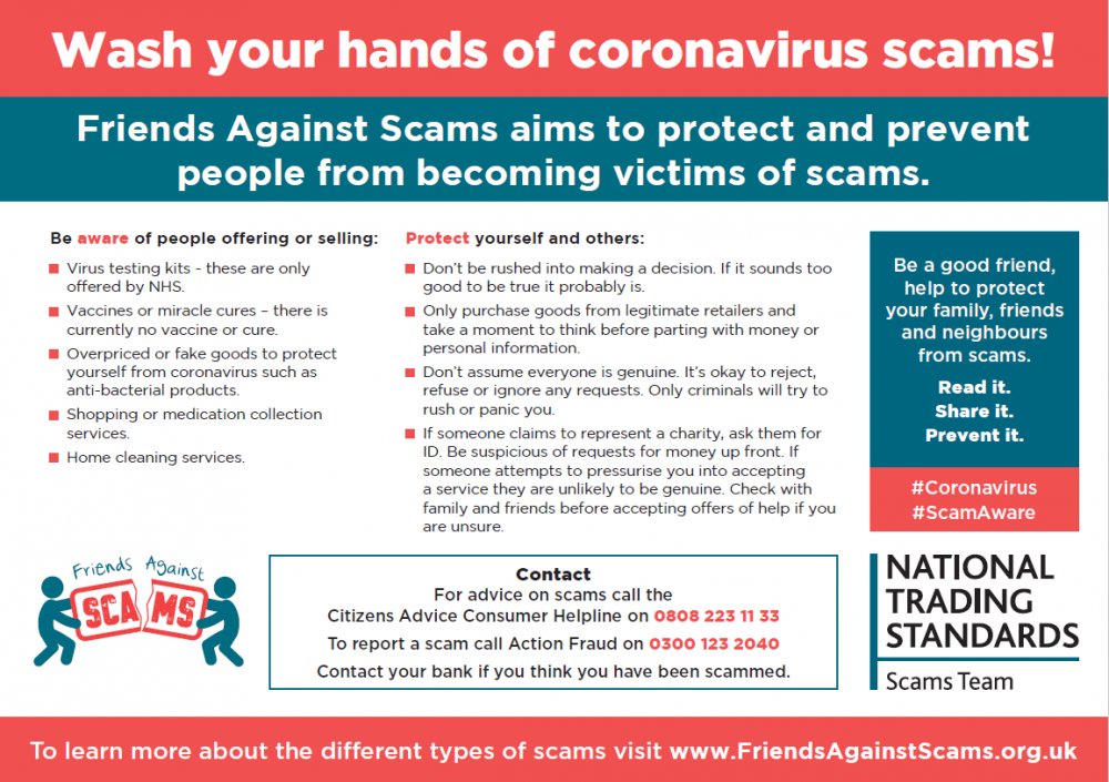 Read it. Share it. Prevent it. #Coronavirus #ScamAware