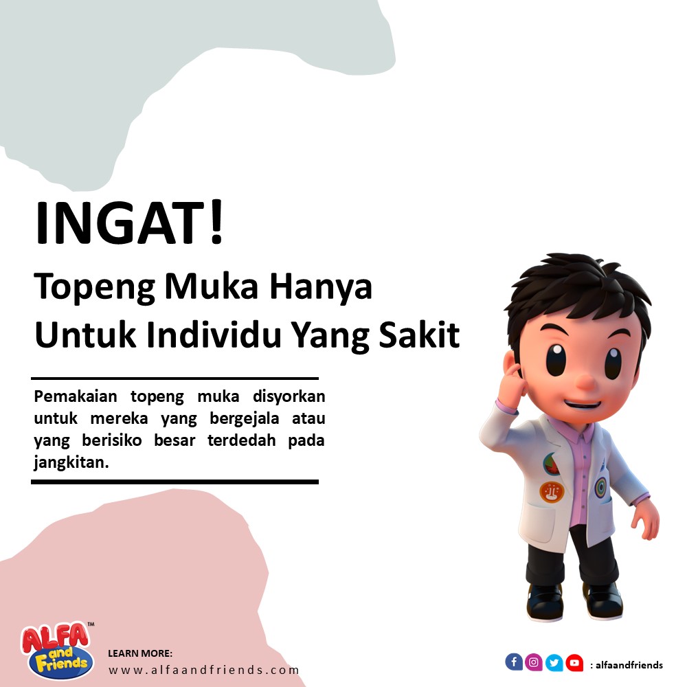 Beri keutamaan penggunaan topeng muka kepada orang yang lebih memerlukan!
#ALFAandFriends
#COVID19
#StaySafeStayAtHome
#dudukrumah https://t.co/glDTuZDZt6