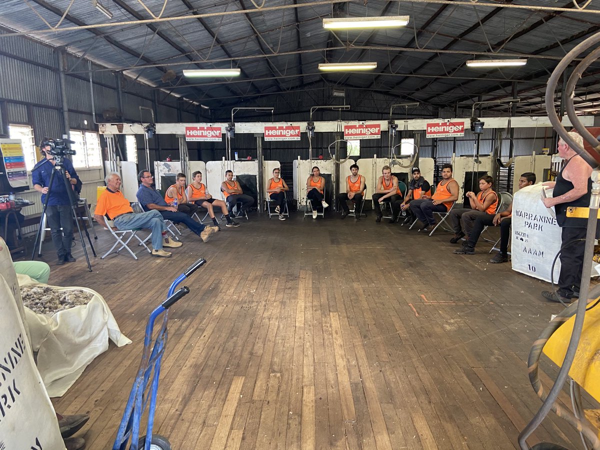 The brookton/Pingelly shearing school was completed today. Well done to all participants and the training crew. Great initiative. Ashley Talbot congrats mate. #fb