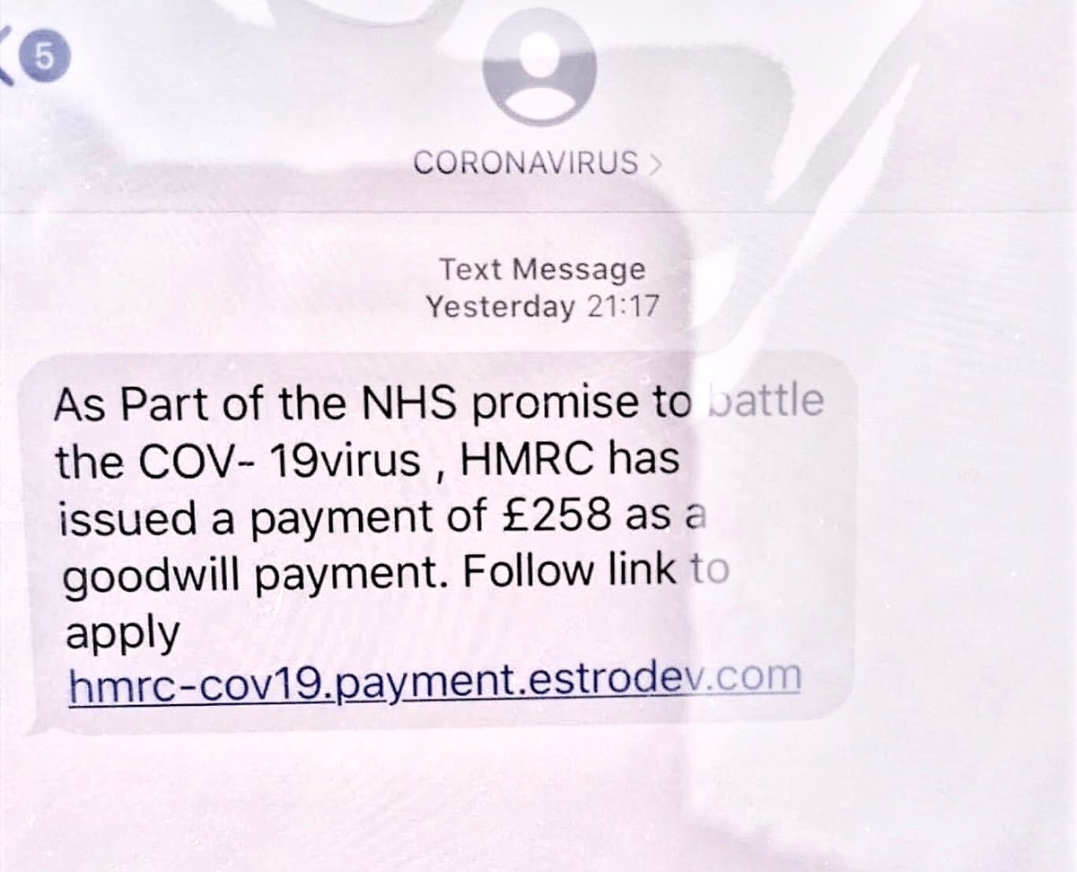 BE AWARE | We are aware of scammers sending text messages such as the below to take advantage of unsuspecting members of the public at this time.

Never click on links that are included in a text or email unless you are 100% sure it's verified.
