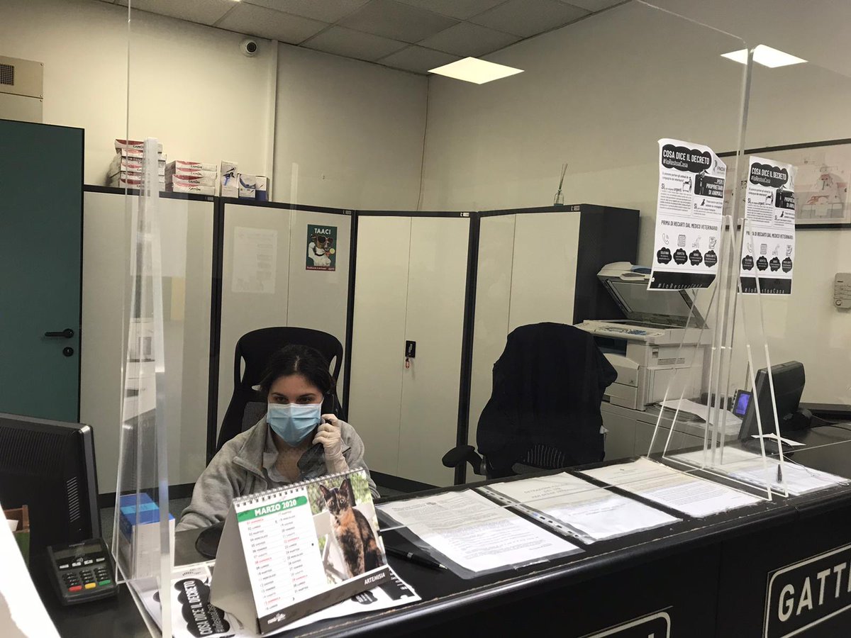 La Clinica Veterinaria Gran Sasso non si ferma, i Medici Veterinari e Segretarie continuano a lavorare per garantire il servizio d'urgenza per i vostri animali. Il personale medico si rende inoltre disponibile telefonicamente o mediante mail. #covid19 #veterinario