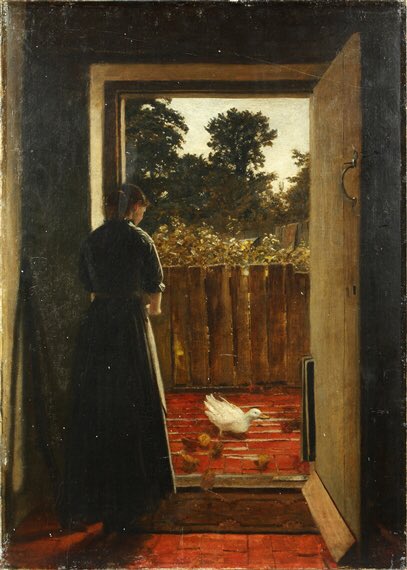 GrifoniSilvia's tweet photo. Uno sguardo dalla porta...
#JosephClark (1834-1926) “Maid feeding #duck and #duklings a #cottage #door” 🦆🦆🦆
#buongiorno #sguardo #porta #anatra #anatroccolo #iorestoacasa #casa...
#Aneurin https://t.co/ZqmjNieGic