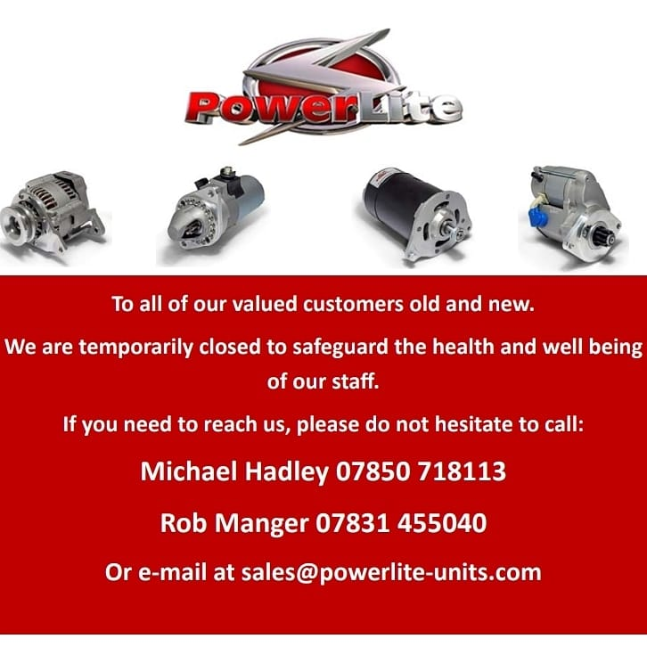 Valued customers old &amp; new we are temporarily closed to safeguard the health &amp; well-being of staff. Most of us are working from home. If you need to speak to us about anything please call: Michael Hadley 07850 718113,
Rob Manger 07831 455040 or sales@powerlite-units.com
#staysafe