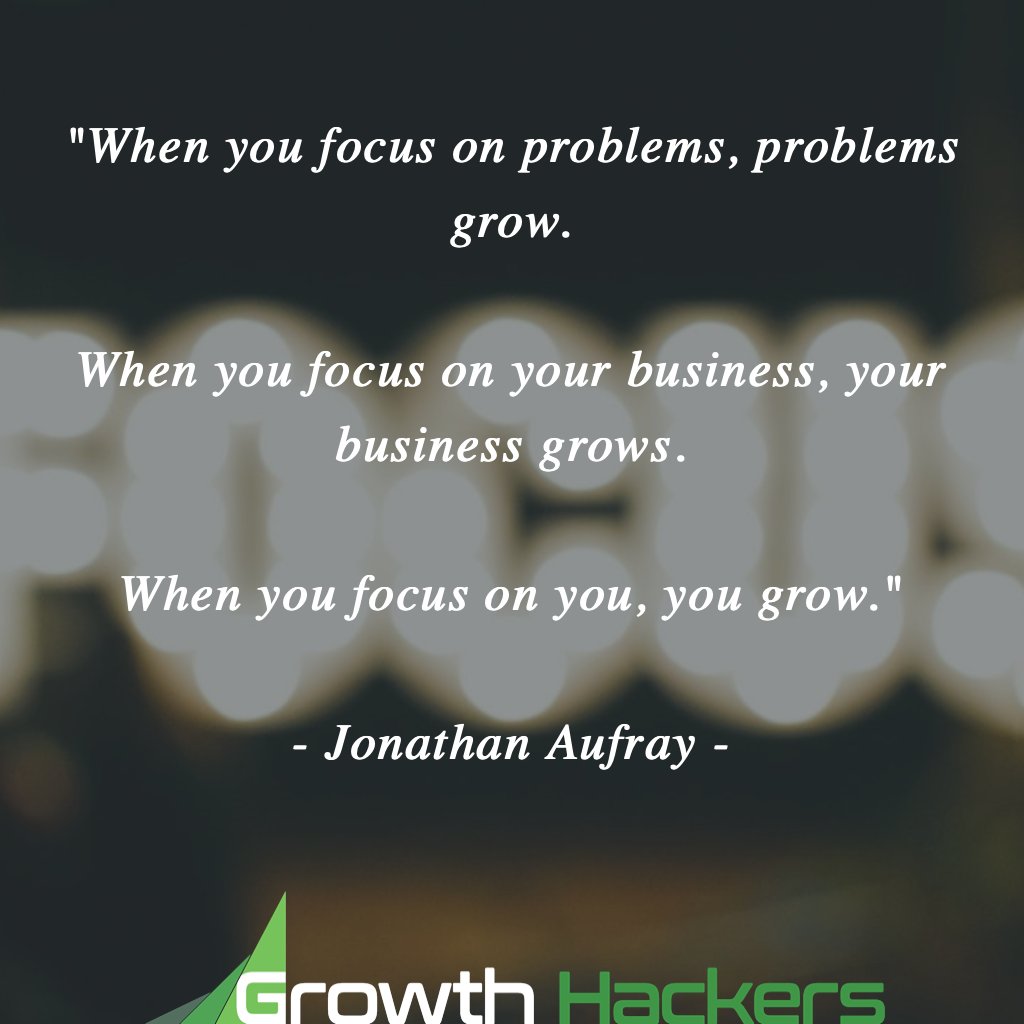 jonathan_aufray's tweet photo. "When you focus on problems, problems grow.
When you focus on your business, your business grows.
When you focus on you, you grow."
- Jonathan Aufray -
#Business #InspirationalQuotes #Growth #GrowthMindset #GrowthHacking #GrowthMarketing #GrowthHack #MotivationalQuotes #Education https://t.co/vYYxKVlyhN