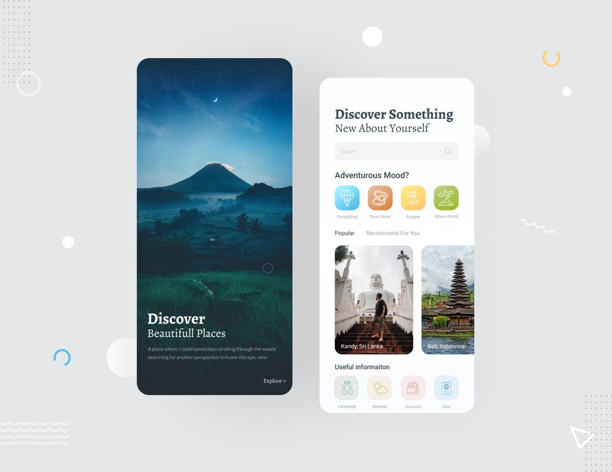 Ismail Hossain (@uiuxismail) on Twitter photo Travel App
dribbble.com/shots/10831054…
For inquiry of freelance project...
Email & Skype
uiuxismail@gmail.com
Keep me in your prayer.
Thank you.
#travel #travelapp #skydrive #paragliding #rockclimbing #camping #uidesign #iosapp #uxdesign Travel App
dribbble.com/shots/10831054…
For inquiry of freelance project...
Email & Skype
uiuxismail@gmail.com
Keep me in your prayer.
Thank you.
#travel #travelapp #skydrive #paragliding #rockclimbing #camping #uidesign #iosapp #uxdesign