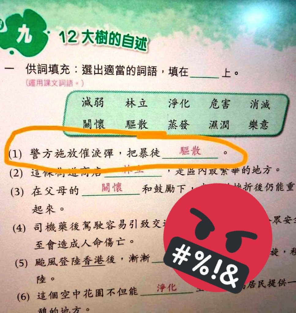 Your40518629's tweet photo. 屌你老母教育出版中社，驅你老母個閪散啊
仆街上海佬去新加坡開公司就扮唔係紅底，抵你間大眾收皮！
警謊施放催淚彈把市民殺害啊！
#沒有暴徒只有暴政
#黑警死全家 https://t.co/1VAk3ZMqK5