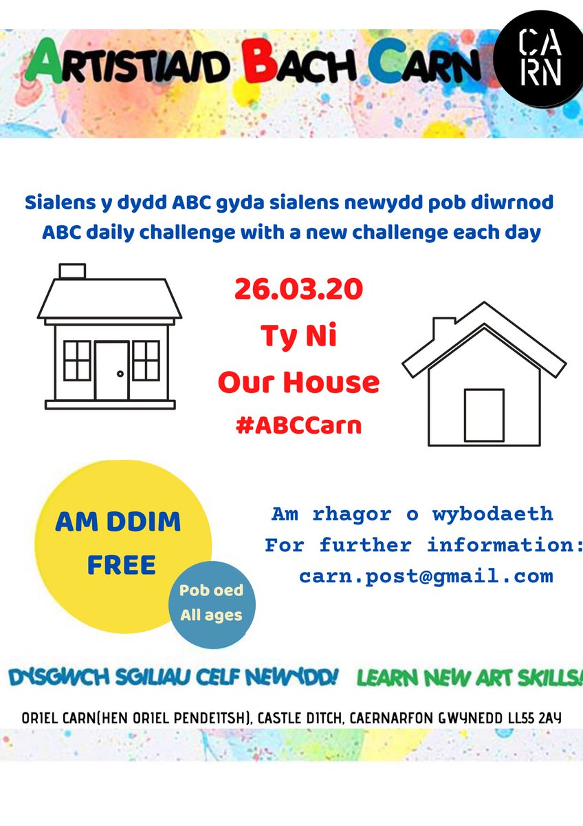 carn_celf's tweet photo. Looking for something to do with the kids this morning? Join us for our daily #abccarn challenge, today’s theme is Our House 🏡🏠 Enjoy!
#celfplant #artforkids #StayAtHome #arosadra https://t.co/eaDyq4wI2x