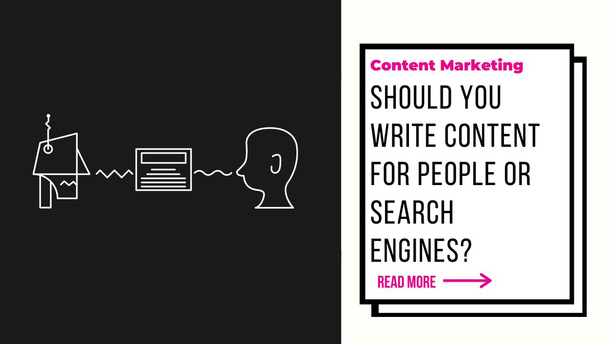 Many people used to try and focus their efforts 50/50 when it comes to writing content for their audience and search engines, however this attitude is likely to cause more harm than good. Read more on our blog here: hubs.ly/H0nV8BR0