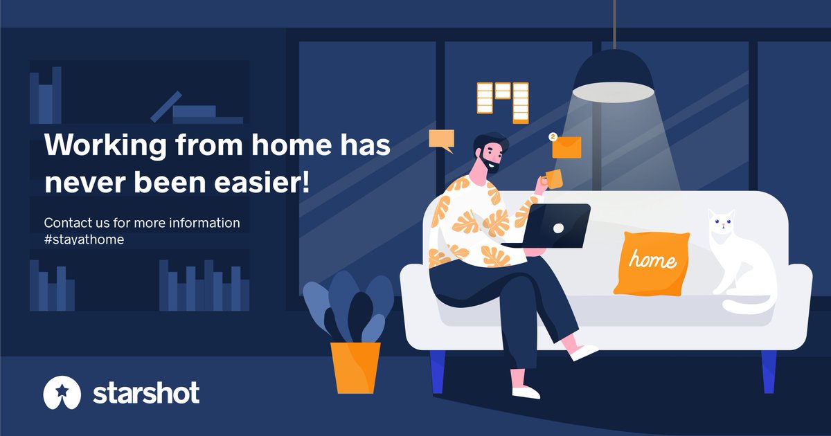 Prevention is better than cure. So from Starshot team, we want to help prevent the spread of COVID-19, making our user-centric solutions remote for companies to facilitate their teleworking requirements. Learn more -> bit.ly/2UneSuo Keep safe, everyone!  ❤ #stayathome