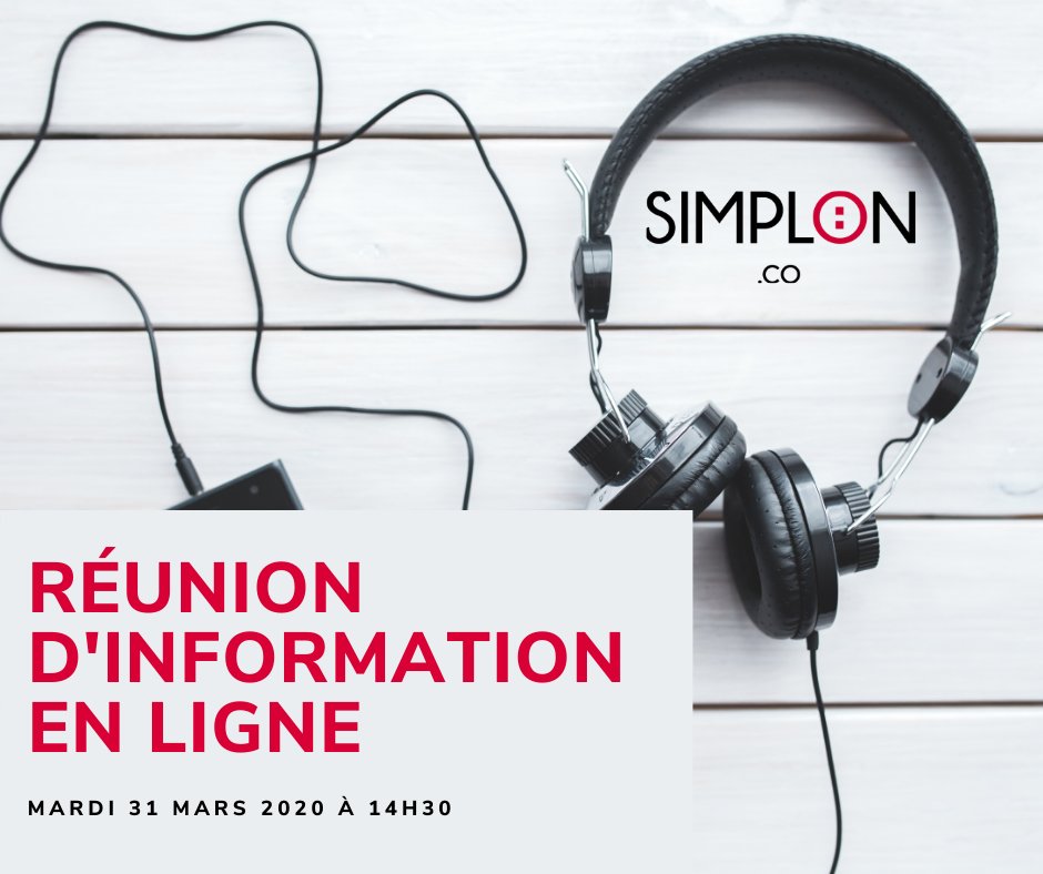Pour en savoir plus sur Simplon et connaitre notre programmation de dans le Grand Ouest, rejoignez notre Réunion d'information en ligne Mardi 31 mars à 14h30. 
Inscriptions sur eventbrite : ow.ly/dmZf50yWc0N

A très vite ! 
#confinementjour10 #numérique #ecolealamaison